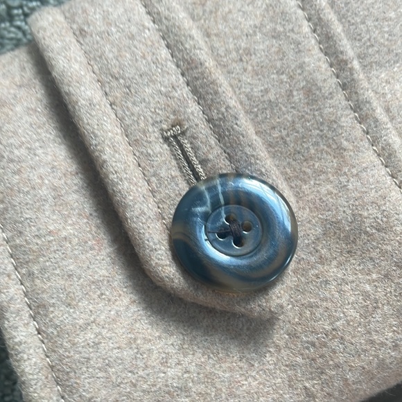 Camel Tan Wool Blend Coat - Picture 4 of 9